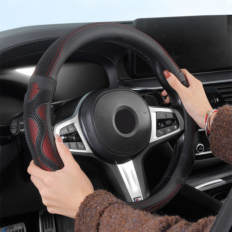 Comfortable wear-resistant breathable steering wheel cover