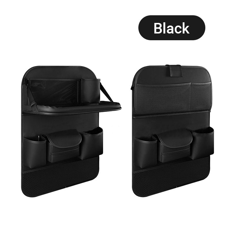 Car Backseat Organizer with Foldable Table Tray