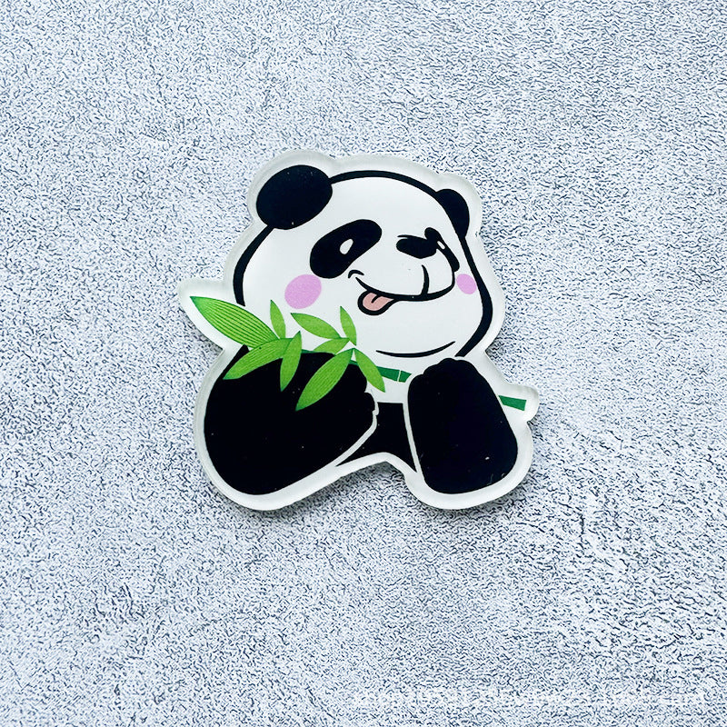 Acrylic Panda Refrigerator Magnet