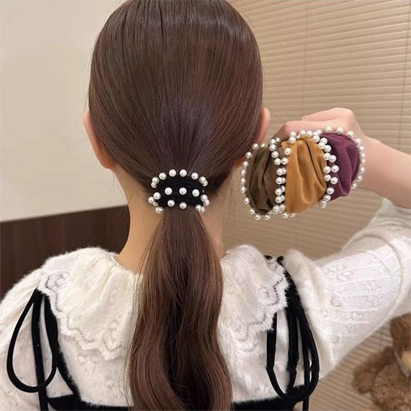 5PCS High-elastic Widened Pearl Hairband