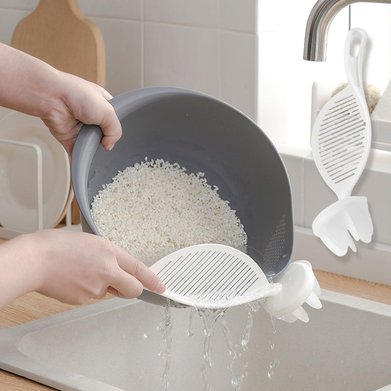 2-in-1 Rice Washer Stick and Strainer